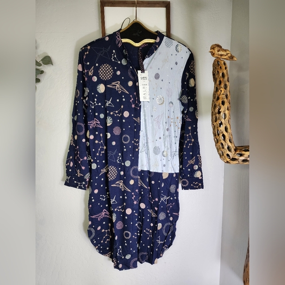 Hale Bob Other - Hale Bob Constellation Pajama Shirt Dress Size XS